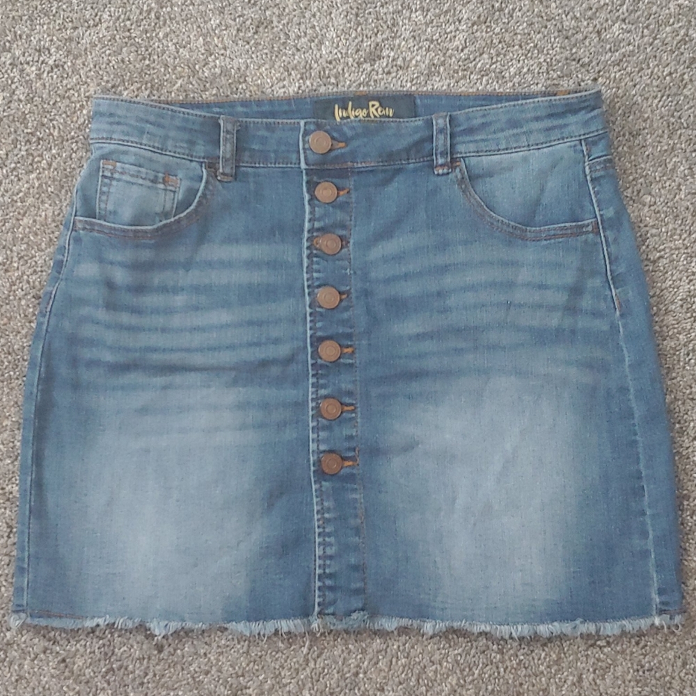Indigo Rein Jean Skirt sz9/ 28waist